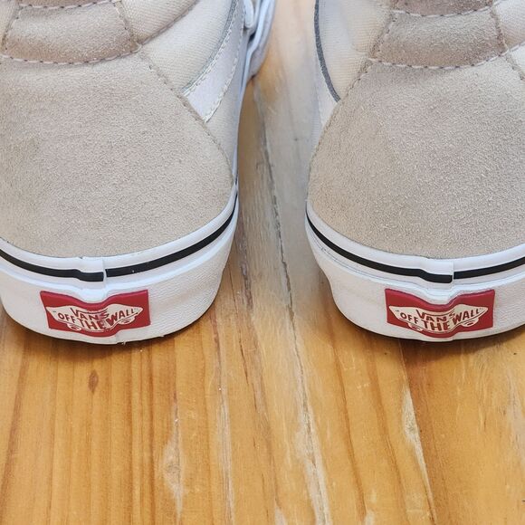 Vans Sk8-Hi Mushroom Beige Suede Canvas Unisex Sneakers W8 M6.5 - Picture 5 of 12